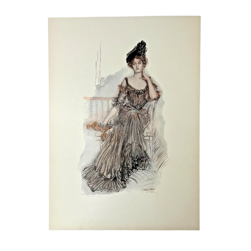 Albert Sterner ~ BELLEZAS AMERICANAS ~ 1905 ~ Impresión a color original vintage - Imagen 2 de 2