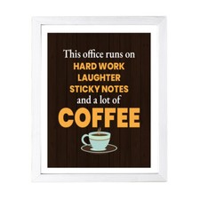 Designs ByLITA This Office Runs On Hard Work Laughter Sticky Notes And A Lot Of