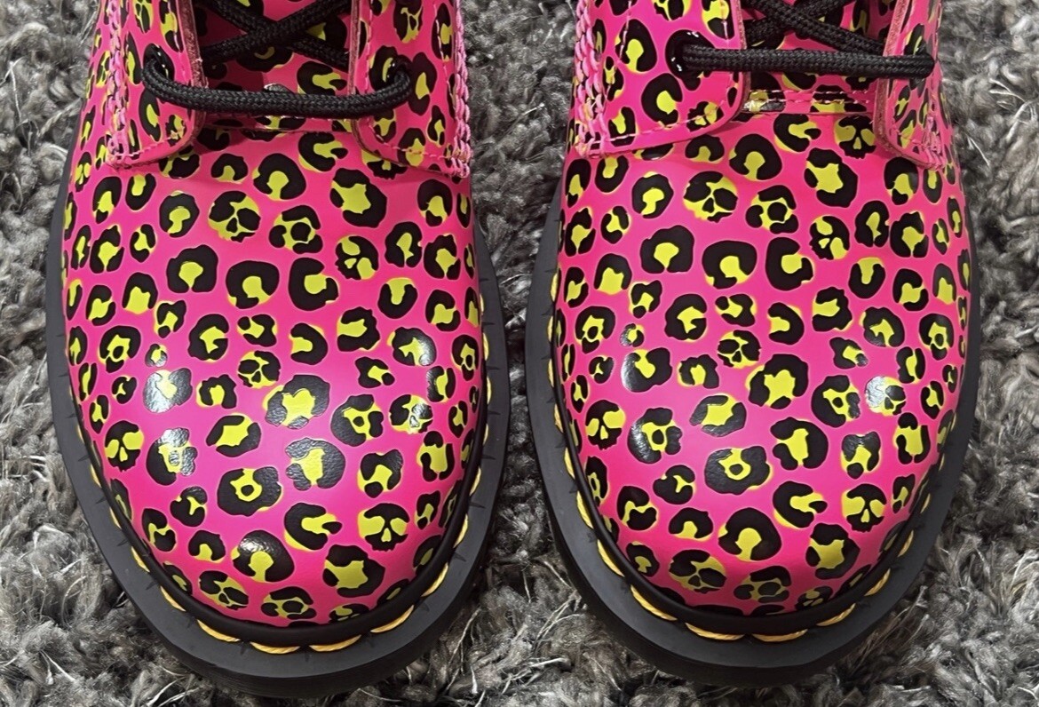Dr. Martens 1460 Loud Leopard Smooth Pink 27652682 Women's image 8