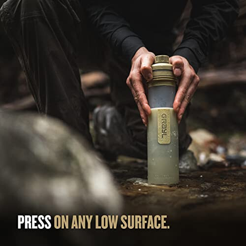 Botella purificadora de agua y filtro GRAYL UltraPress 16,9 oz para senderismo, mochilero, - Imagen 4 de 7