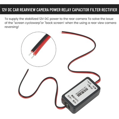 Car Camera Rejector Filter 12V Ballast Camera Etc. Interference Power Filter