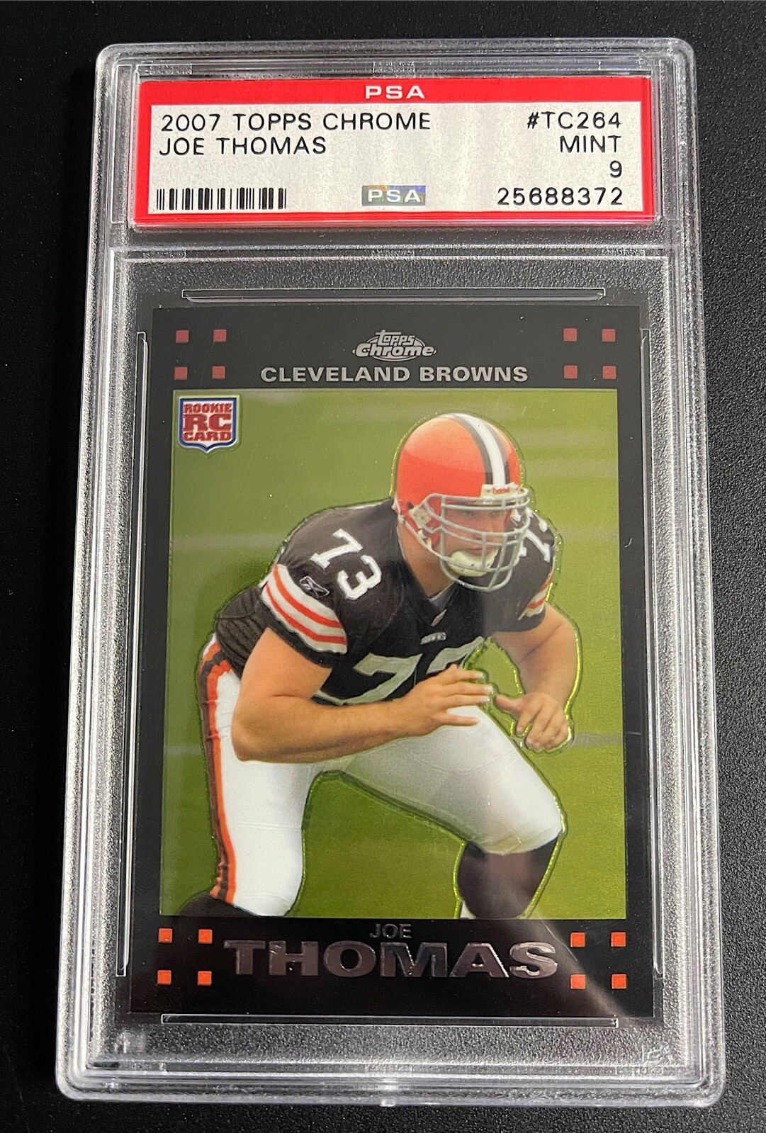 Joe Thomas 2007 Topps Chrome #TC264 HOF 2023 RC Rookie PSA 9
