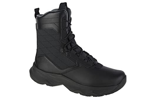 UNDER ARMOUR MENS STELLAR G2 ВОЕННО-ТАКТИЧЕСКИЙ РАЗМЕР 10,5 В ШИРИНУ ЧЕРНЫЙ/ЧЕРНО-СЕРЫЙ