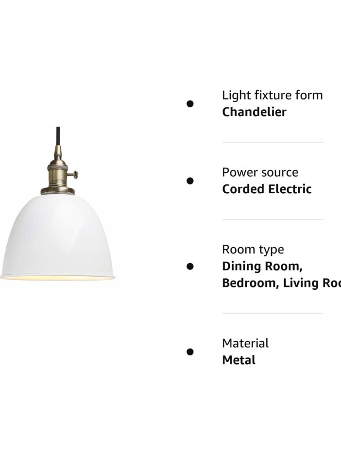 metal Pendant Light Fitting with ceil rose Cost £39 On Amazon With