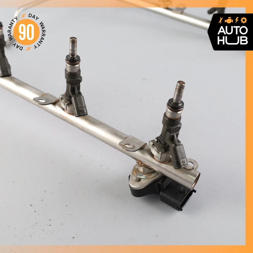 07-15 Mercedes W221 S63 E63 C63 AMG Motor Inyector Riel con Inyectores Fabricante de Equipo Original Foto 2 de 4