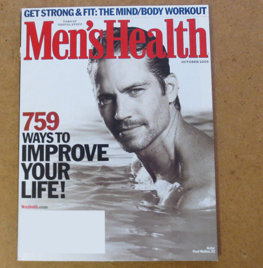 Men's Health Magazine - Paul Walker - Rob Zombie - Thomas Jane