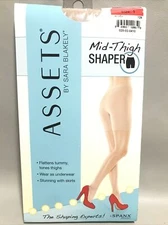 Assets By Sara Blakely Mid-Thigh Shaper Shorts In Nude Sz 1 NEW