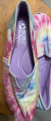 Bobs By Sketchers Greatful Day Plush Womens Size 6.5 Slip On LG