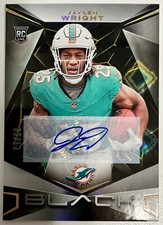 2024 Panini Black Jaylen Wright Gold Parallel /10 #148 Rookie RC Auto