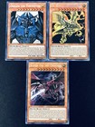 YUGIOH GOD CARDS! SLIFER, RA & OBELISK! SECRET! TN19-EN008 TN19-EN009 TN19-EN007
