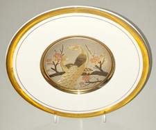 Porzellan Wandteller Pfauen Vogel 24 Karat Gold - The Art of Chokin *19,5cm*