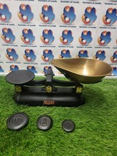 black avery weighing scales with weights vintage kitchen sweet shop baking m