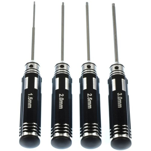 1.5mm 2.0mm 2.5mm 3.0mm 4pc/set Metric Allen Key Screwdriver for RC Car Airplane - Picture 4 of 6