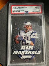 2014 PANINI PRIZM Tom Brady New England Patriots Air Marshals Prizm   PSA 9