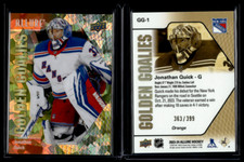 2023-24 Upper Deck Allure Golden Goalies Orange #GG-1 Jonathan Quick /399