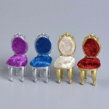 1 X Miniature Chair Seat DIY 1:25 Dollhouse Furniture Finger Toys Model Decorate