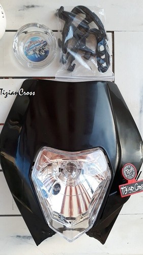 KIT ANTERIORE FARO + PARAFANGO enduro motard universal TOP Q KTM REP TizianCross - Picture 2 of 14