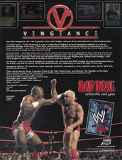 WRESTLING WWE CCG RAW DEAL VENGEANCE 2004 PROMO PROMOTIONAL SALE SELL SHEET