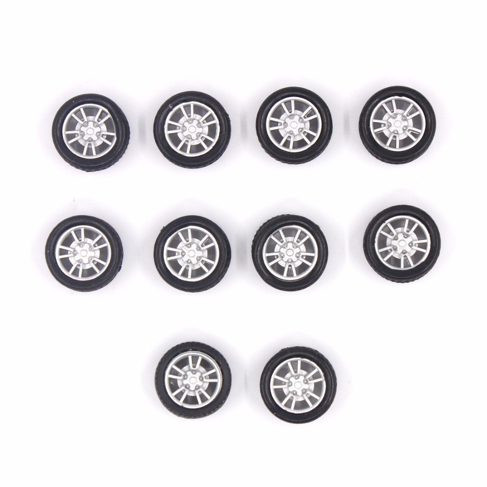 2*16mm Mini Rubber Wheels 4WD Wheel DIY Technology Production RC Model ...