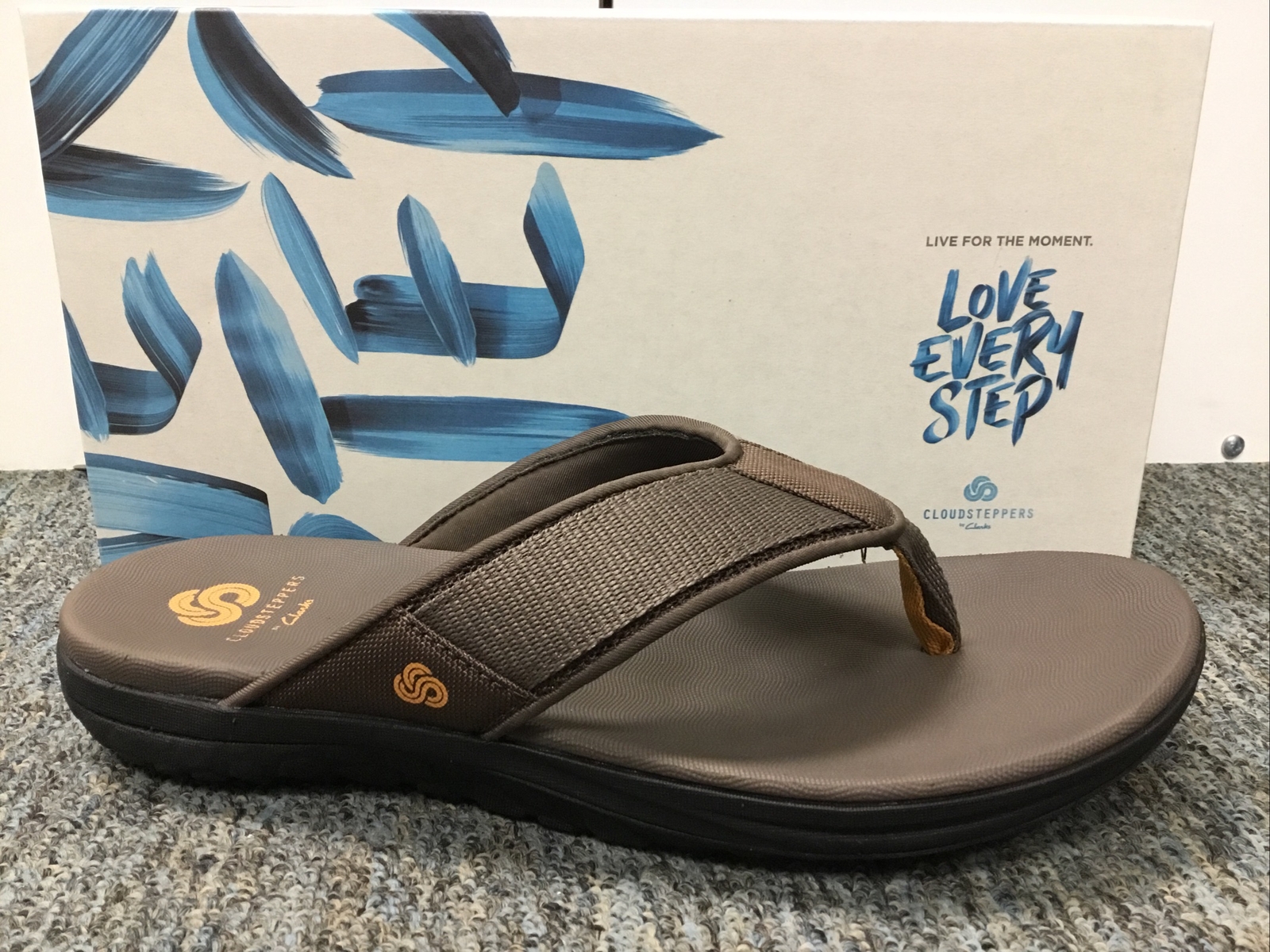 New Mens Clarks Cloudstepper Brown Step Beat Dune Sandals 26141018 size 7 |  eBay