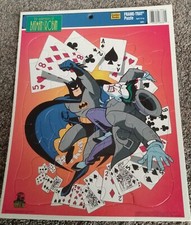 Vintage Golden Books 1995 Adventures of Batman Robin Frame Tray Puzzle Joker