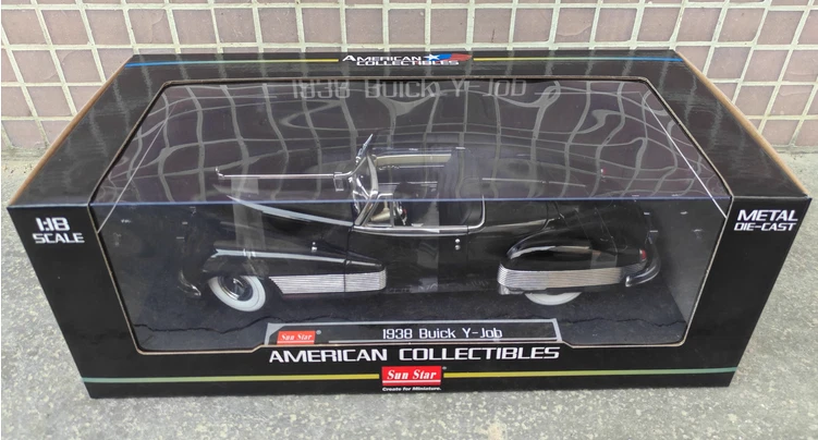 Buick Y-Job 1938年モデル 1/18スケール SUN-STAR 05731 Scale 1/18 | BUICK Y-JOB CABRIOLET 1938 BLACK