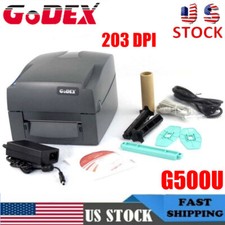 GODEX G500U 203dpi 4" Thermal Transfer Direct Thermal USB Lable Printer USA