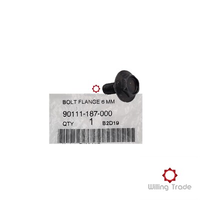 Honda 90111-187-000 - BOLT FLANGE (6MM) | eBay
