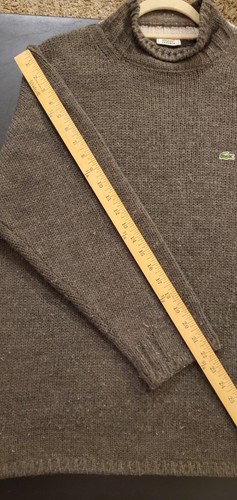 Lacoste Wool Blend Turtleneck Mens 5 (US Large) Pullover Sweater - Picture 9 of 11