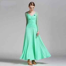 Modern Dance Dress Ballroom Dance Performance Women Practice Wear Dress