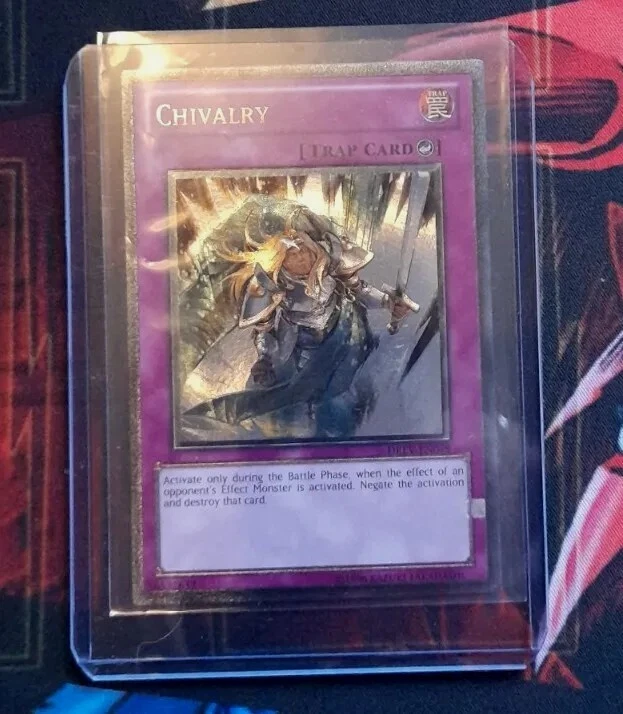 Yugioh DREV-EN079 Chivalry Ultimate Rare Misprint Eye of Anubis New & Mint - Image 4 of 4