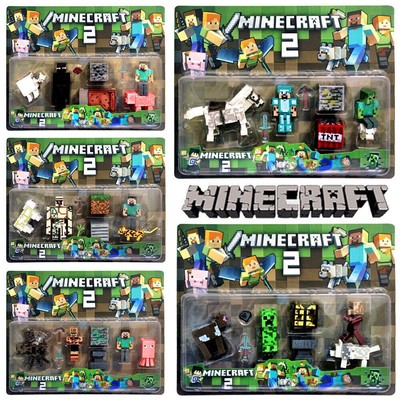 Kids Gift Toys Minecraft Overworld Action Figure Set Christmas FREE DELIVERY