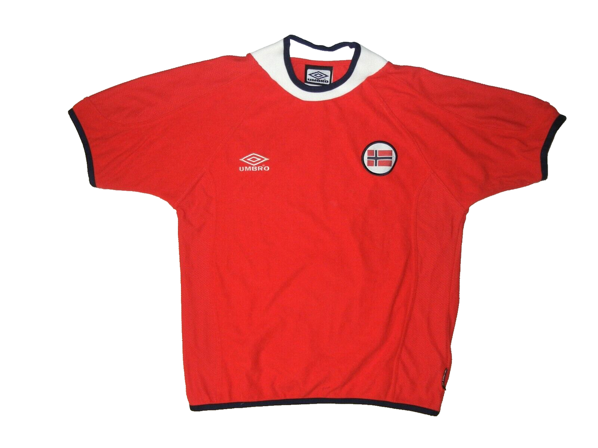 Vtg 90s NORWAY National Team #20 OLE GUNNAR SOLSKJAER SOCCER