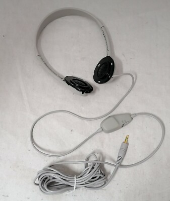 HP LT-100 3.5mm 10' Computer Headphones Mono/Stereo Volume Control 5182-3552