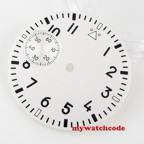 37mm sterile black blue dial fit 6497 seagull 3600 movement Watch Case Luminous - Picture 8 of 10