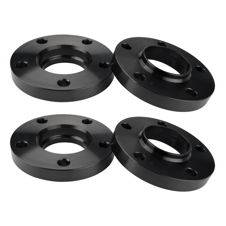 5x120 Staggered Wheel Spacers Kit (2) 15mm & (2) 20mm W/ Extended Bolts Fits BMW - Image 3 of 4