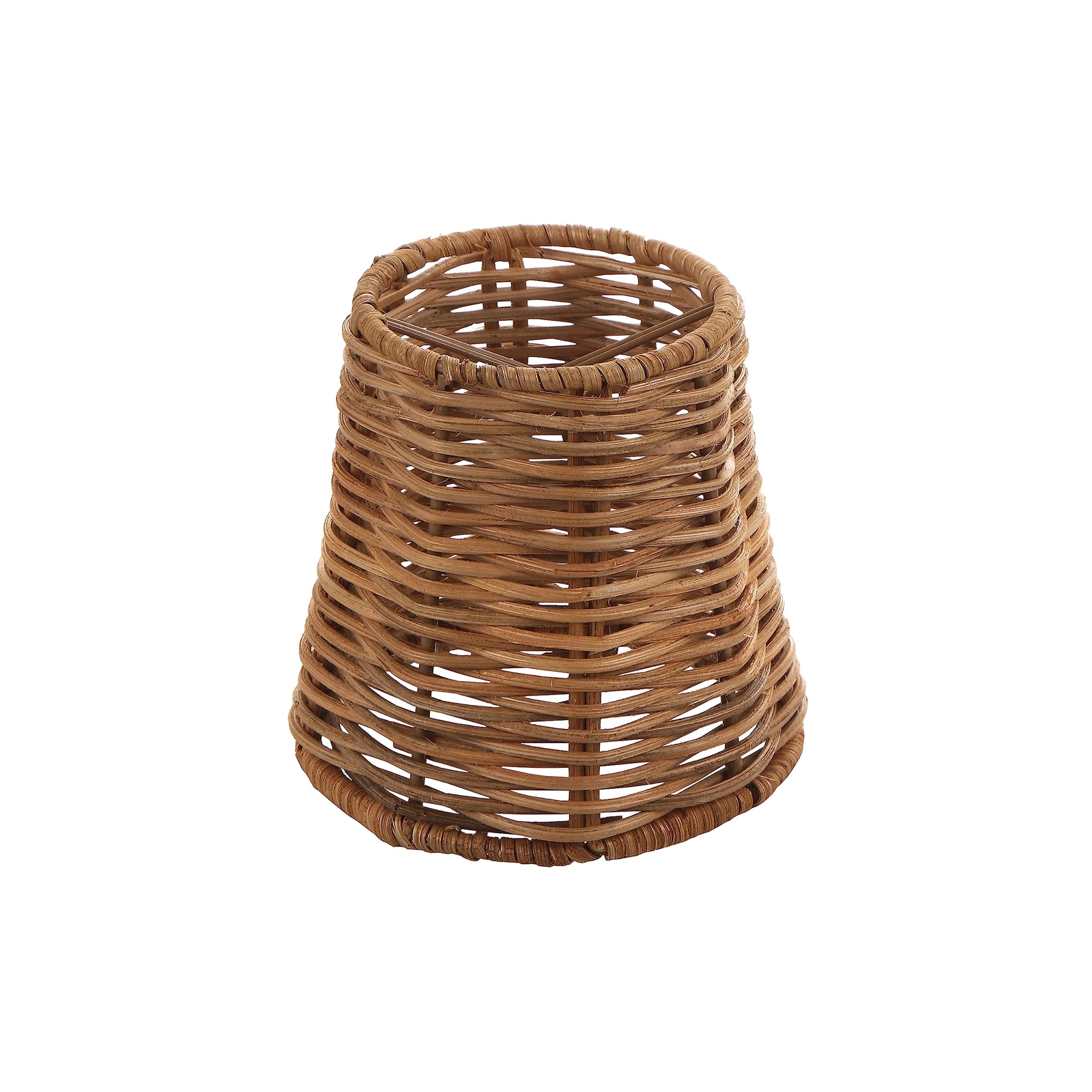Aspen Creative 510071 Empire Clipon Chandelier Lamp Shade Natural Rattan 3