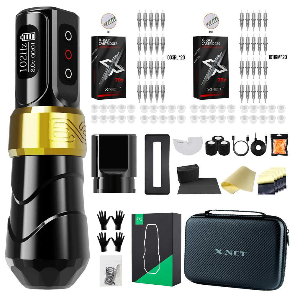 XNET FLUX MAX Wireless Tattoo Machine Kit Rotary Tattoo Pen