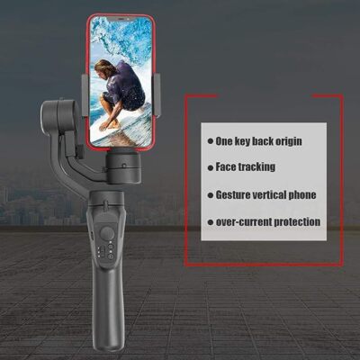 3-Axis Handheld Bluetooth Gimbal Stabilizer (IL/RT6-20511-3AXIS-GIMBAL-NOB)