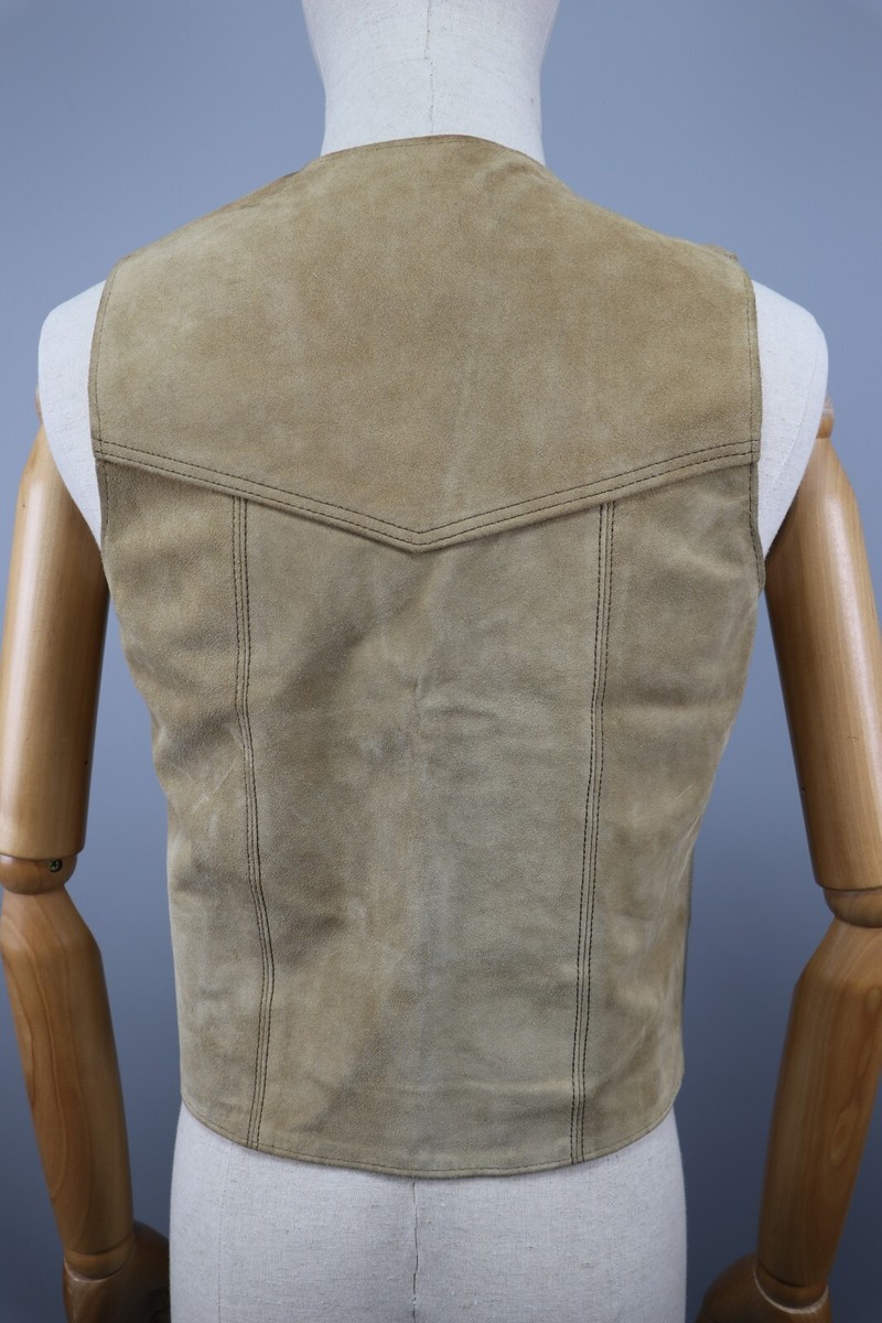 WRANGLER Vintage USA Limited Edition Beige Suede Vest Gilet