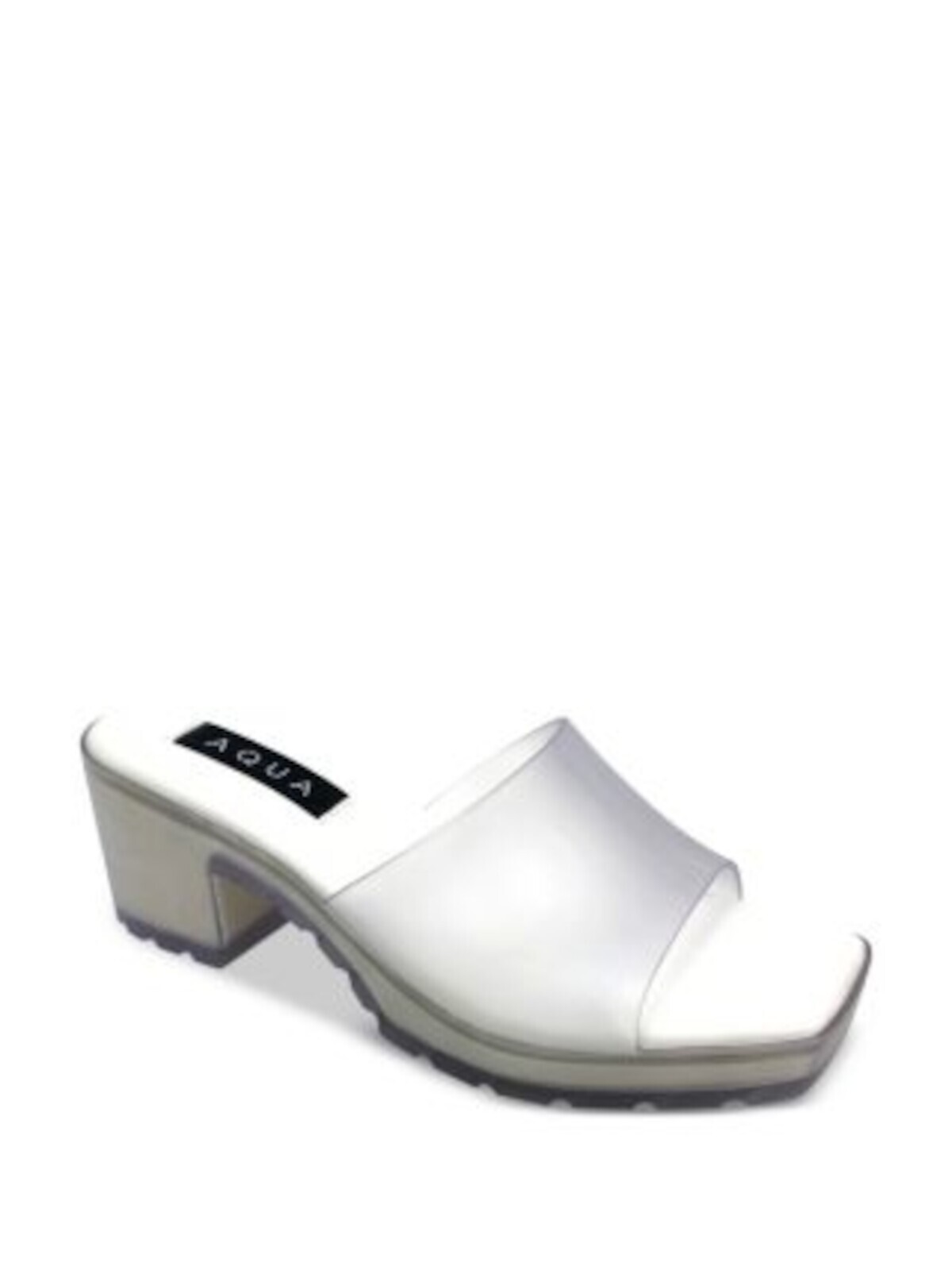 AQUA Womens Clear 1 на платформе с квадратным носком из желе с квадратным носком из желе 8