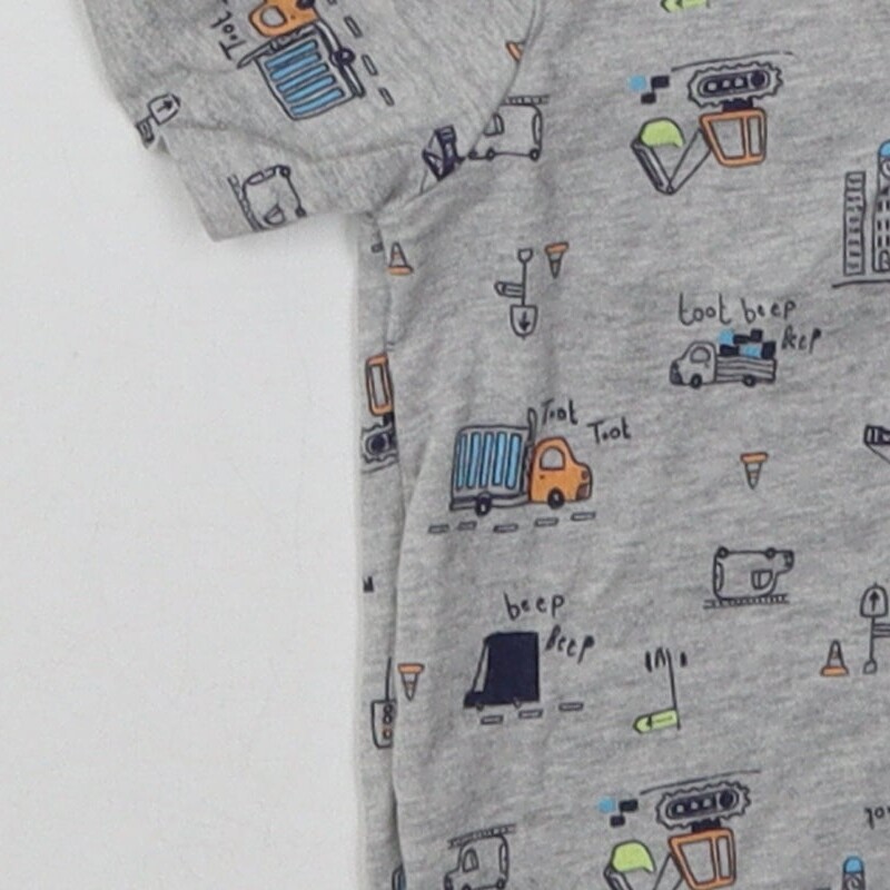 George Boys Grey Cotton Blend T-Shirt Size 6-9 Months Button image 9