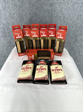 Lot of New Kiwi 100 Horsehair Shine Brush x7  Cotton Leather Shoes Cloths 3 