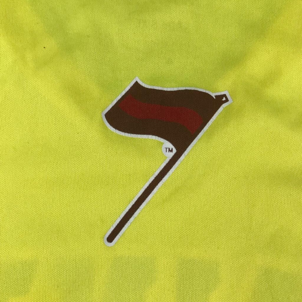 FILA Maglietta canottaggio St Lawrence Saints donna XL giallo collo a V maniche lunghe NCAA