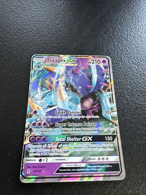 Pokémon TCG Toxapex GX Sun & Moon: Guardians Rising 57/145 Holo