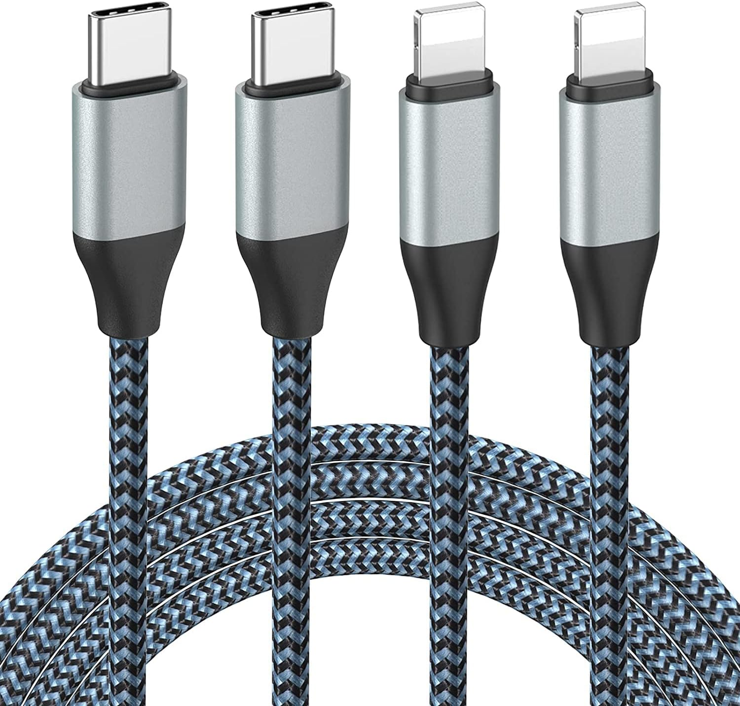 10FT MFi-Certified USB-C to Lightning Fast Charger Cable 2-Pack for iPhone 20W-image