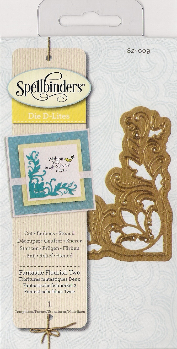 Spellbinders Die D-Lites cut emboss stencil Fantastic Flourish Two S2-009 1pc