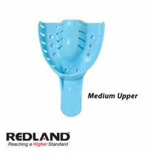 REDLAND Impression Trays #3 Medium Upper Perforated 12 Pieces/Bag -FDA