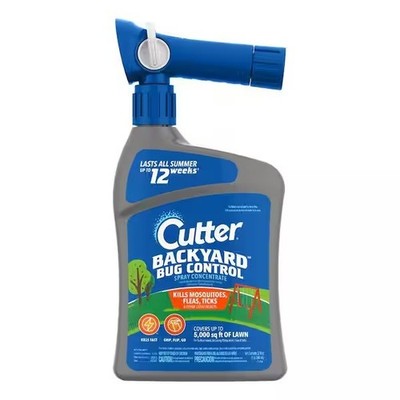 Cutter 32 oz. Backyard Bug Control Spray Concentrate Kills mosquitoes, spiders,