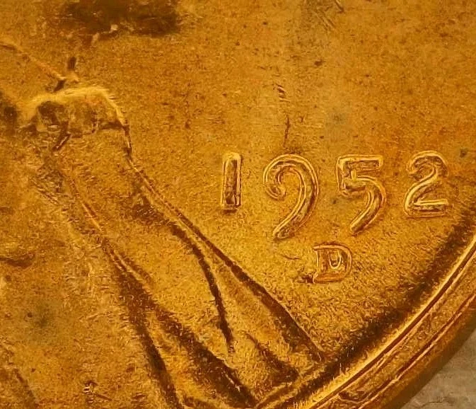 🔥 BRILLIANTLY UNCIRCULATED (RED) 1952-D LINCOLN CENT DDO DDR RPM VARIETY - Image 4 of 4